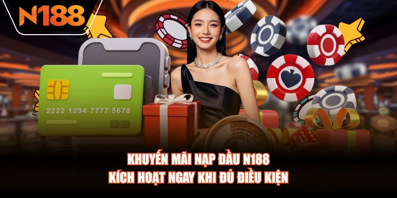 Khuyến mãi nạp đầu N188 kích hoạt ngay khi đủ điều kiện